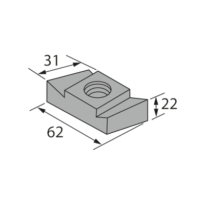 Elmenhorst Bauspezialartikel: Gewindeplatte GWP 72/48