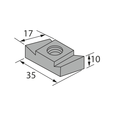 Elmenhorst Bauspezialartikel: Gewindeplatte GWP 40/22