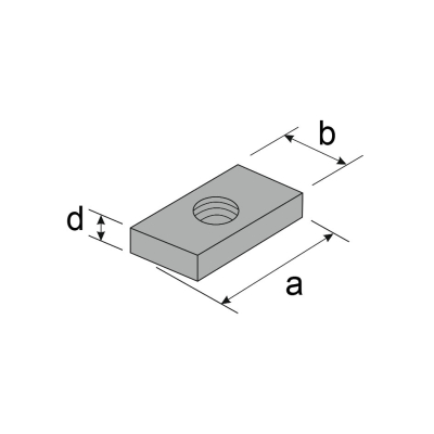 Elmenhorst Bauspezialartikel: Gewindeplatte GWP 28/15